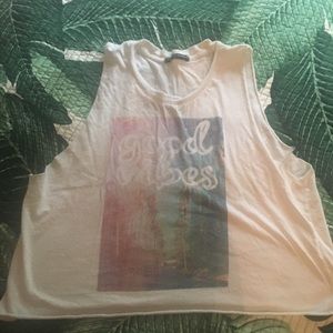 BRANDY MELVILLE GOID VIBRS TANK TOP ONE SIZE